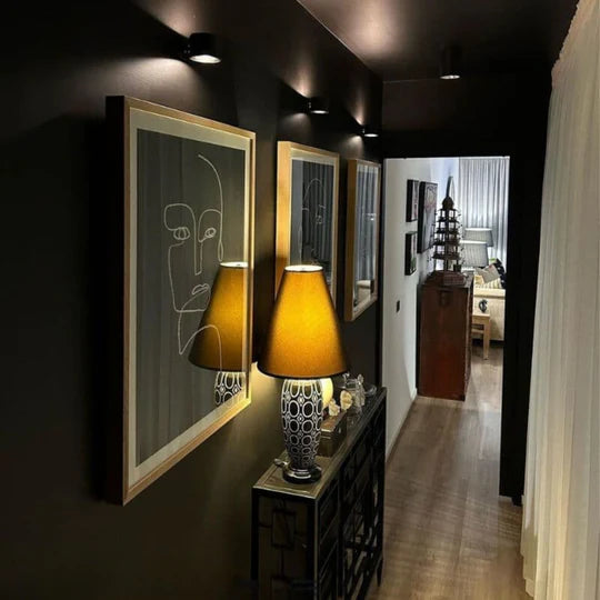 Wooden LED Wall Sconce, 360° Rotatable Dimmable ,Magnetic Touch Control, Rechargeable Battery Operated Magnetic Night Light